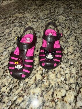 Crocs My Melody & Kuromi Pink and Black Jelly Sandals